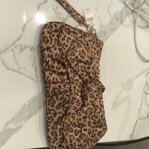 Express Design Studio Purse, OS. Leopard print.